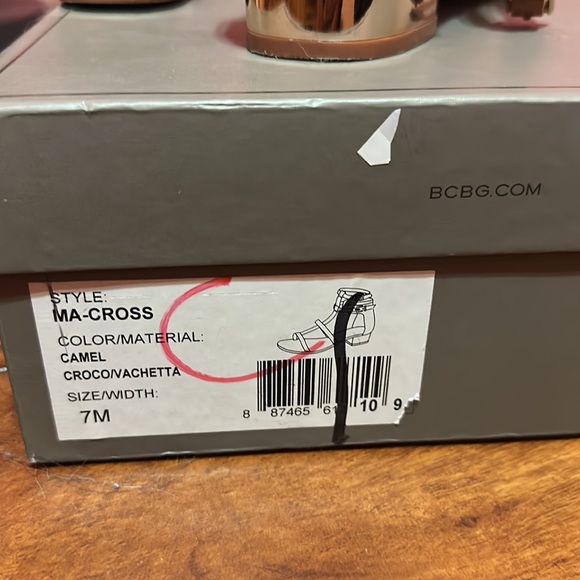 BCBGMAXAZRIA MA-Cross Gladiator Heeled Sandals - Picture 7 of 7